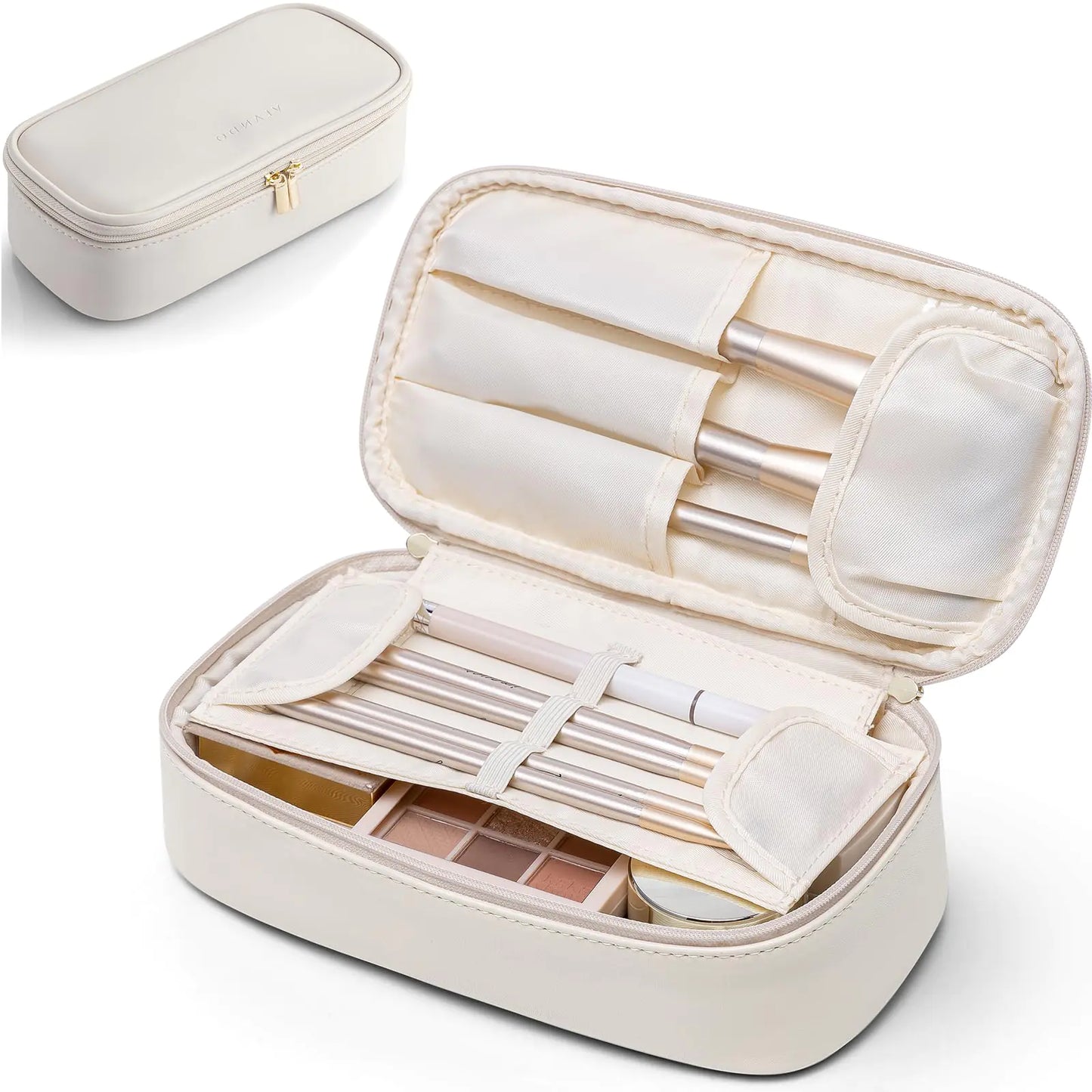 Travel Makeup Bag - White
