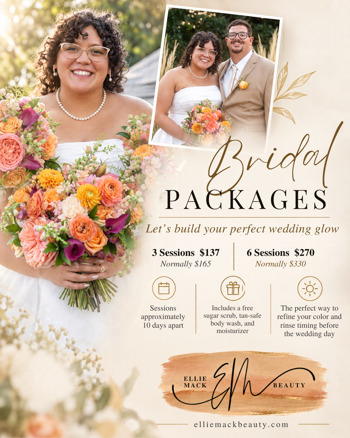 6-Tan Bridal Package | Omaha, NE