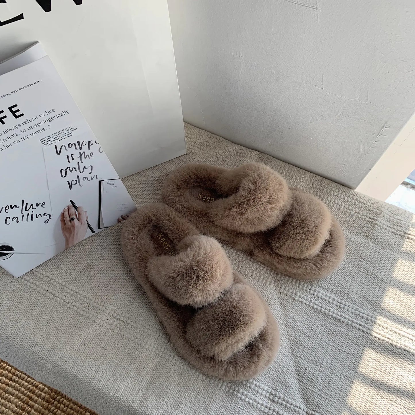 Women's Fuzzy Slippers